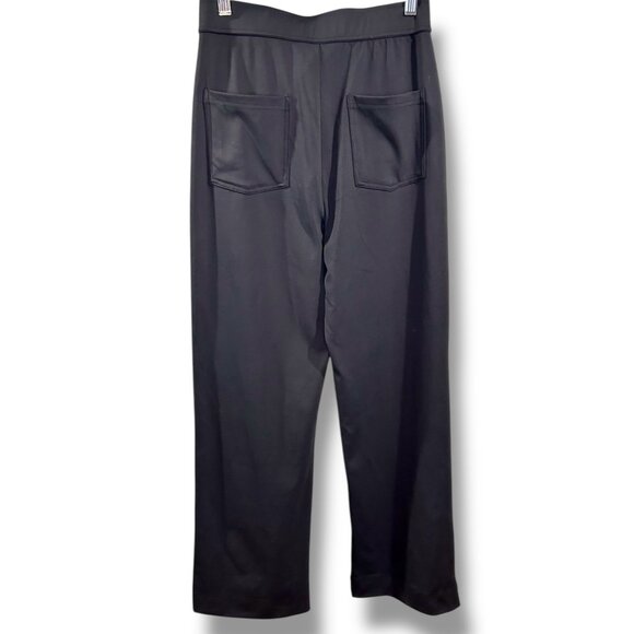 Halara Black Straight Leg Pull on Pants High Waist Tall pockets stretch - Picture 2 of 4